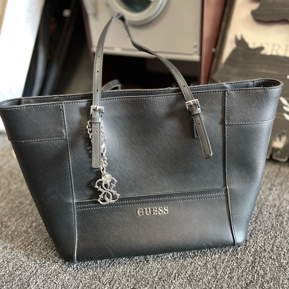 Guess Delaney Tote Bag Black Used